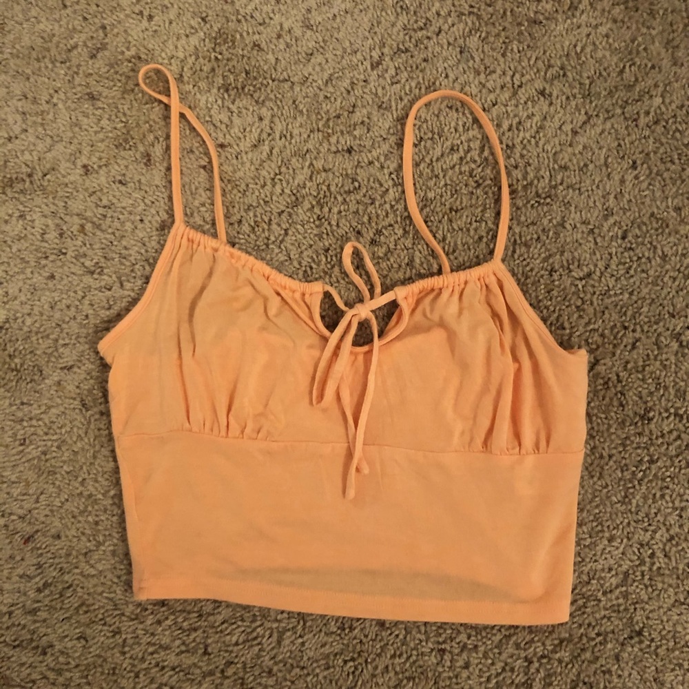 Orange crop top